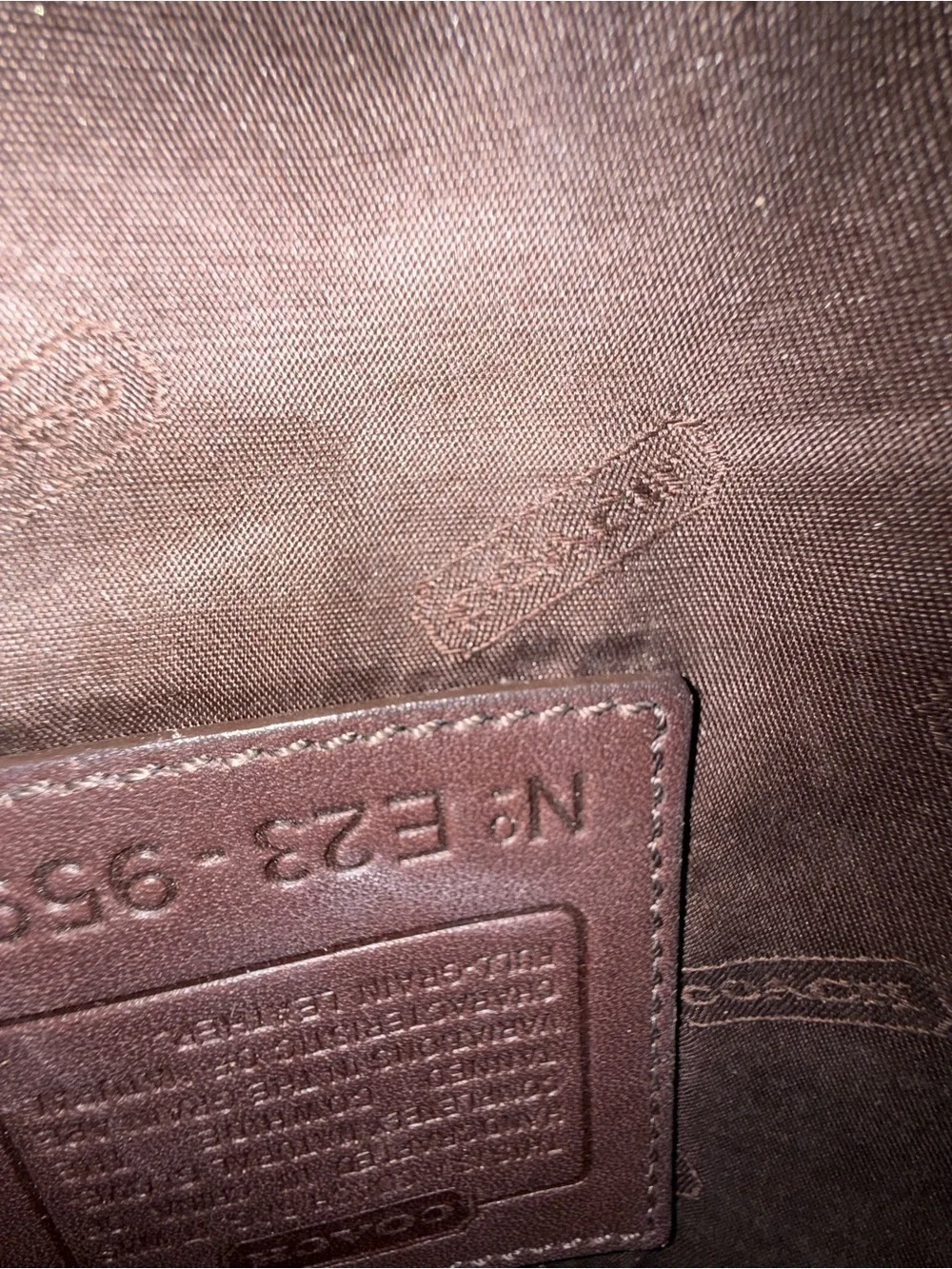 Coach Early 2000s Classic Brown Leather Crossbody Bag 9592 E23